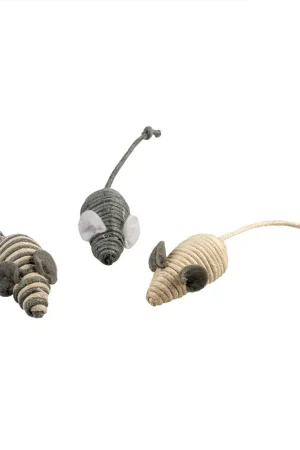 Veilige Betaling Duvo+ Rope Kleine Muizen 3 st. Grijs
